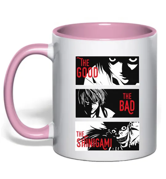 Чашка с цветной ручкой The Shinigami Нежно розовый фото