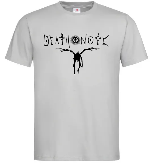 Мужская футболка Death Note Рюк Серый фото