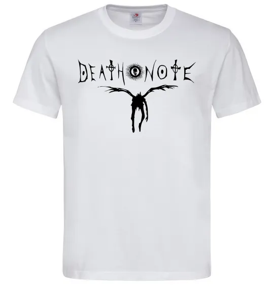 Мужская футболка Death Note Рюк Белый фото