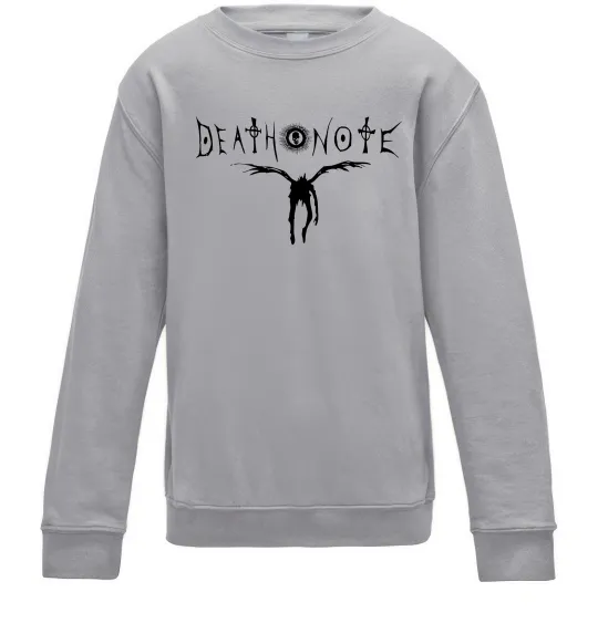 Детский Свитшот Death Note Рюк Серый меланж фото