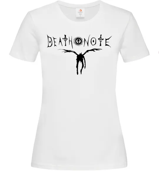 Женская футболка Death Note Рюк Белый фото