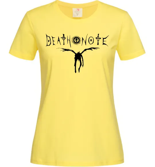 Женская футболка Death Note Рюк Лимонный фото