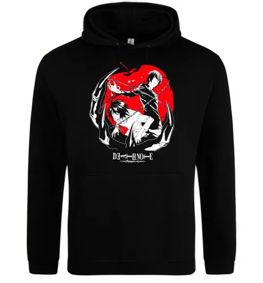 Мужская толстовка (худи) Death Note Черный фото