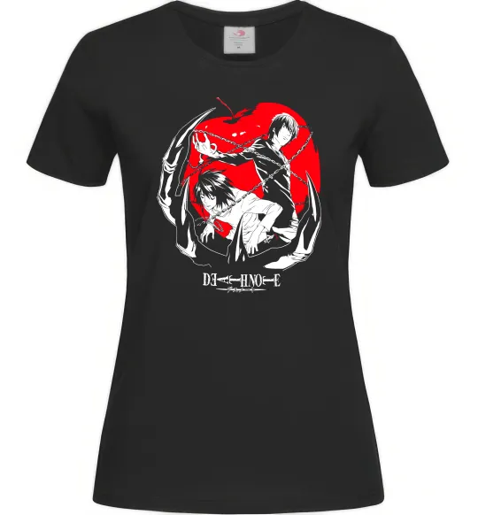 Женская футболка Death Note Черный фото