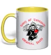 Чашка з кольоровою ручкою Death Note Sons of Shinigami Лимонний фото