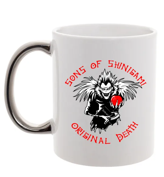 Чашка с цветной ручкой Death Note Sons of Shinigami Серебро фото
