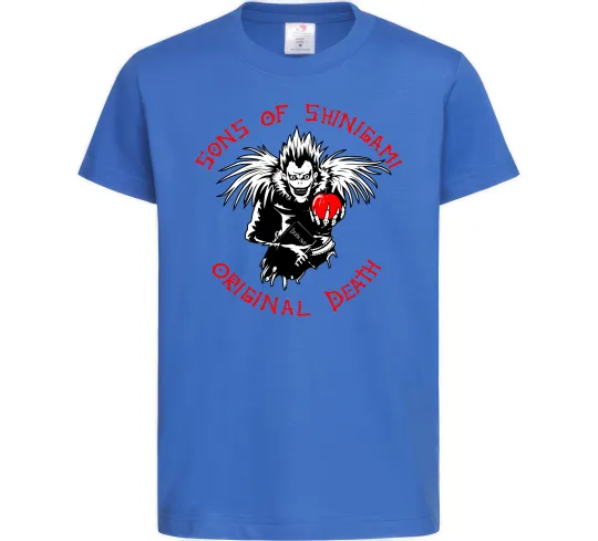 Детская футболка Death Note Sons of Shinigami Ярко-синий фото