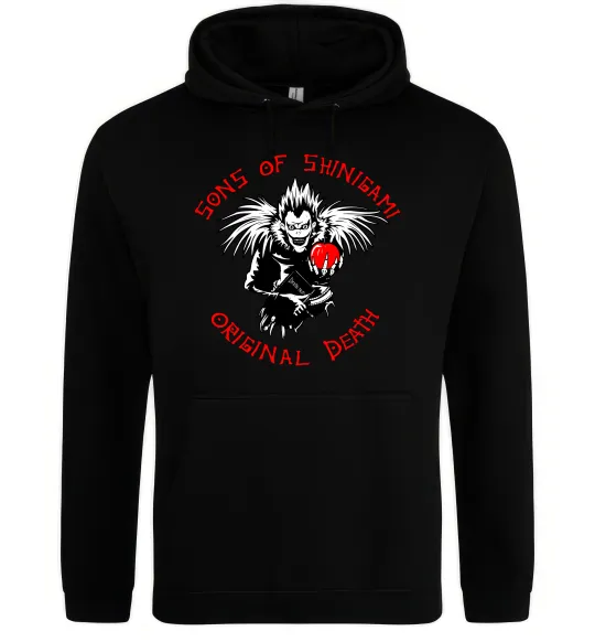 Мужская толстовка (худи) Death Note Sons of Shinigami Черный фото