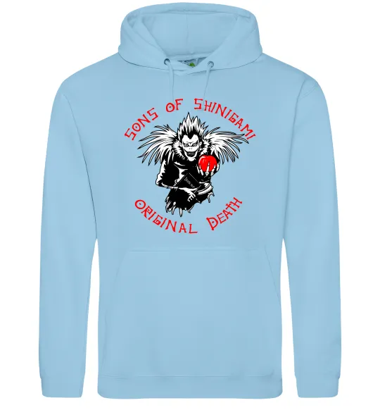 Женская толстовка (худи) Death Note Sons of Shinigami Голубой фото