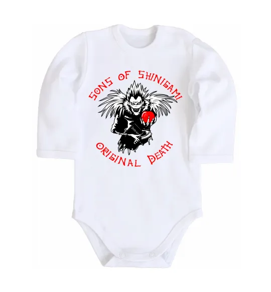 Дитячий бодік Death Note Sons of Shinigami Білий фото