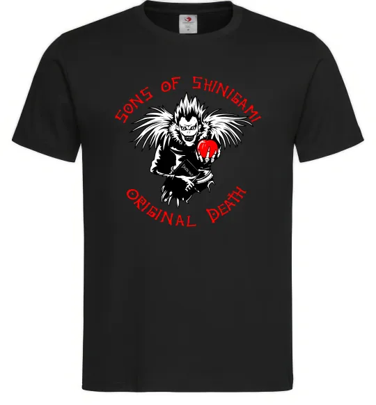 Мужская футболка Death Note Sons of Shinigami Черный фото