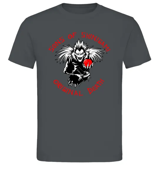 Мужская футболка Death Note Sons of Shinigami Графит фото