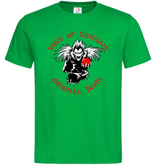 Мужская футболка Death Note Sons of Shinigami Зеленый фото