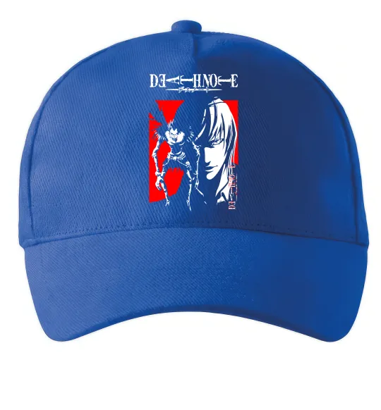 Кепка Death Note Лайт Ярко-синий фото