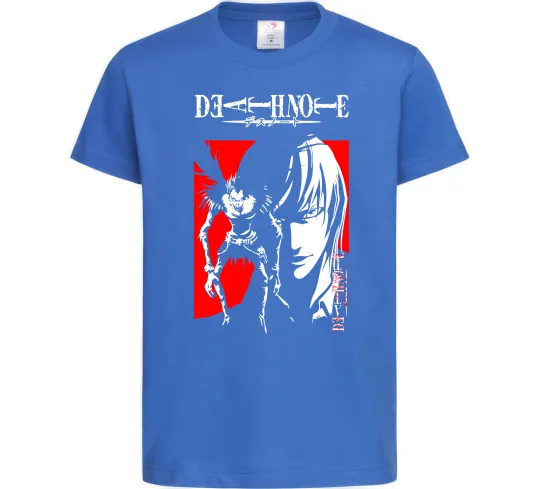 Детская футболка Death Note Лайт Ярко-синий фото