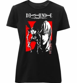 Женская премиум футболка Death Note Лайт