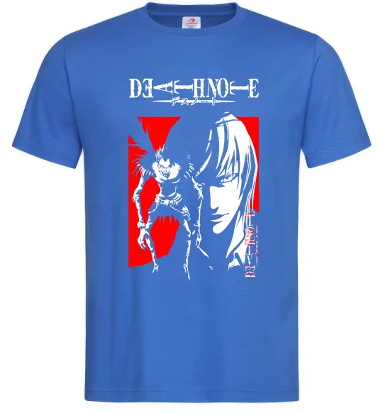 Мужская футболка Death Note Лайт Ярко-синий фото