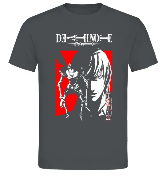 Мужская футболка Death Note Лайт Графит фото