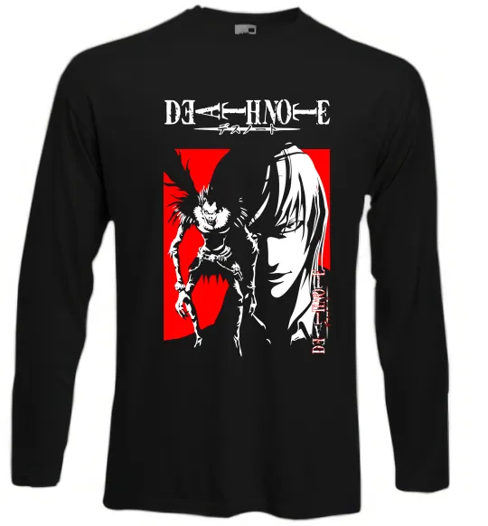 Лонгслив Death Note Лайт Черный фото