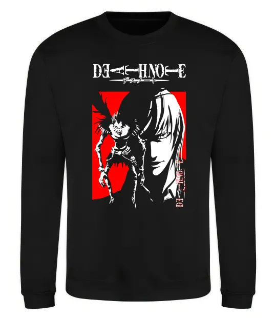 Свитшот Death Note Лайт Черный фото