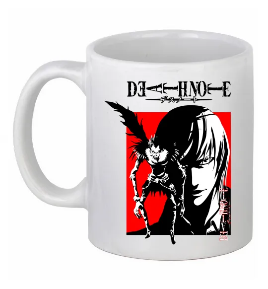 Чашка керамическая Death Note Лайт Белый фото