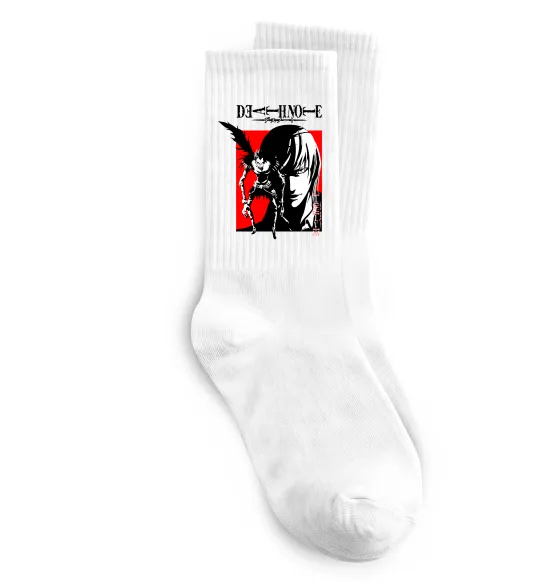 Носки Death Note Лайт Белый фото