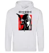 Женская толстовка (худи) Death Note Лайт Серый меланж Женская толстовка (худи) Death Note Лайт Серый меланж фото