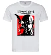 Мужская футболка Death Note Лайт Белый Мужская футболка Death Note Лайт Белый фото