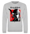 Свитшот Death Note Лайт Серый меланж Свитшот Death Note Лайт Серый меланж фото