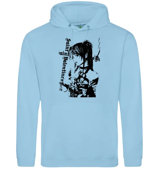 Чоловіча толстовка (худі) Death Note Міса Амане Блакитний фото