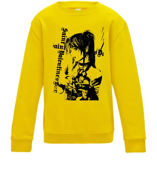 Детский Свитшот Death Note Міса Амане Солнечно желтый фото