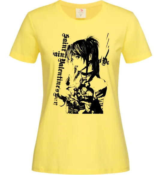 Женская футболка Death Note Міса Амане Лимонный фото