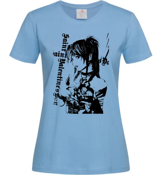 Женская футболка Death Note Міса Амане Голубой фото