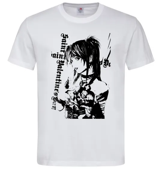Мужская футболка Death Note Міса Амане Белый фото