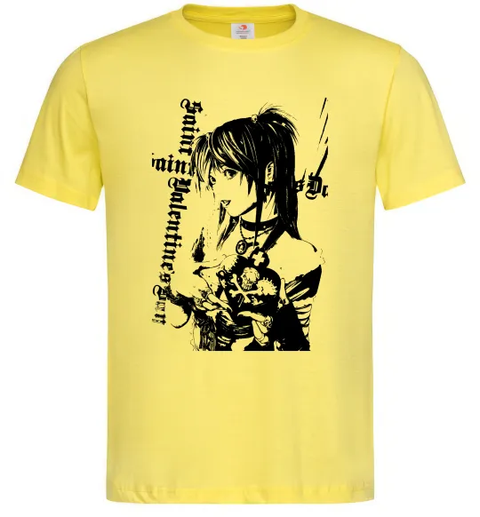 Мужская футболка Death Note Міса Амане Лимонный фото