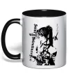 Чашка с цветной ручкой Death Note Міса Амане Черный фото