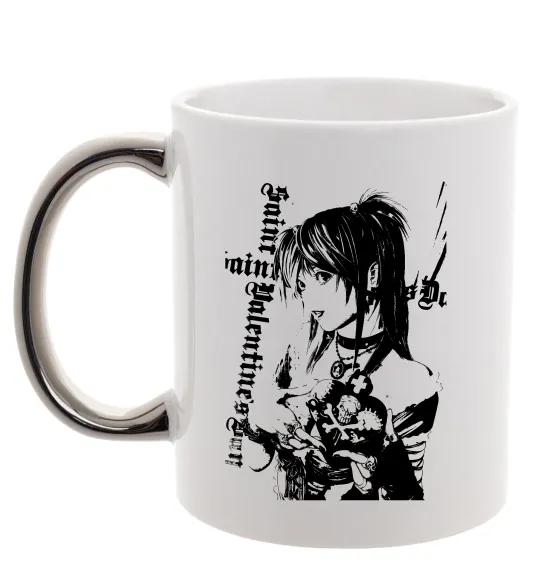 Чашка с цветной ручкой Death Note Міса Амане Серебро фото