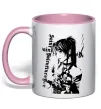 Чашка с цветной ручкой Death Note Міса Амане Нежно розовый фото