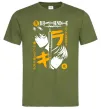 Мужская футболка Death Note персонажі Оливковый Мужская футболка Death Note персонажі Оливковый фото