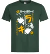 Мужская футболка Death Note персонажі Темно-зеленый Мужская футболка Death Note персонажі Темно-зеленый фото
