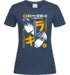 Женская футболка Death Note персонажі Темно-синий Женская футболка Death Note персонажі Темно-синий фото