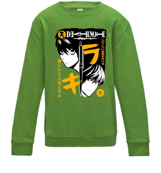 Детский Свитшот Death Note персонажі Лаймовый фото