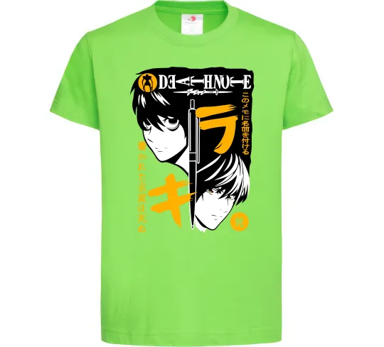 Детская футболка Death Note персонажі Лаймовый фото