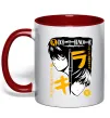 Чашка с цветной ручкой Death Note персонажі Красный Чашка с цветной ручкой Death Note персонажі Красный фото