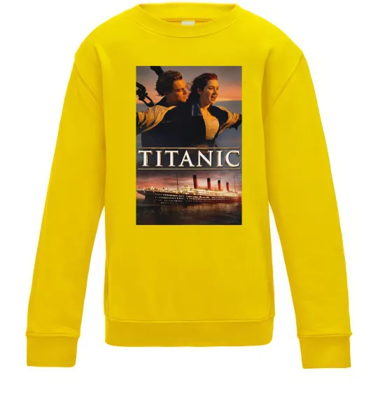 Детский Свитшот Титанік Джек та Роза Солнечно желтый фото