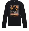 Детский Свитшот Титанік Джек та Роза Черный фото