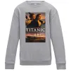 Детский Свитшот Титанік Джек та Роза Серый меланж фото