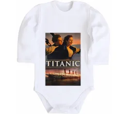 Дитячий бодік Titanic Jack and Rose Білий фото