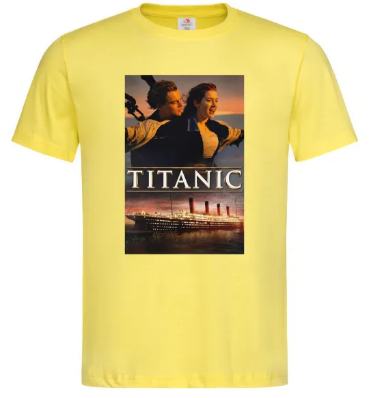 Мужская футболка Титанік Джек та Роза Лимонный фото