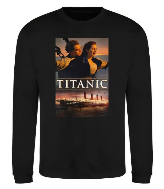 Свитшот Титанік Джек та Роза Черный фото